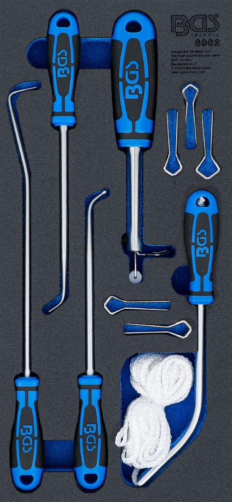 Produktbild BGS Werkstattwageneinlage 1/3 Windschutzscheiben Werkzeug Satz 5 teilig