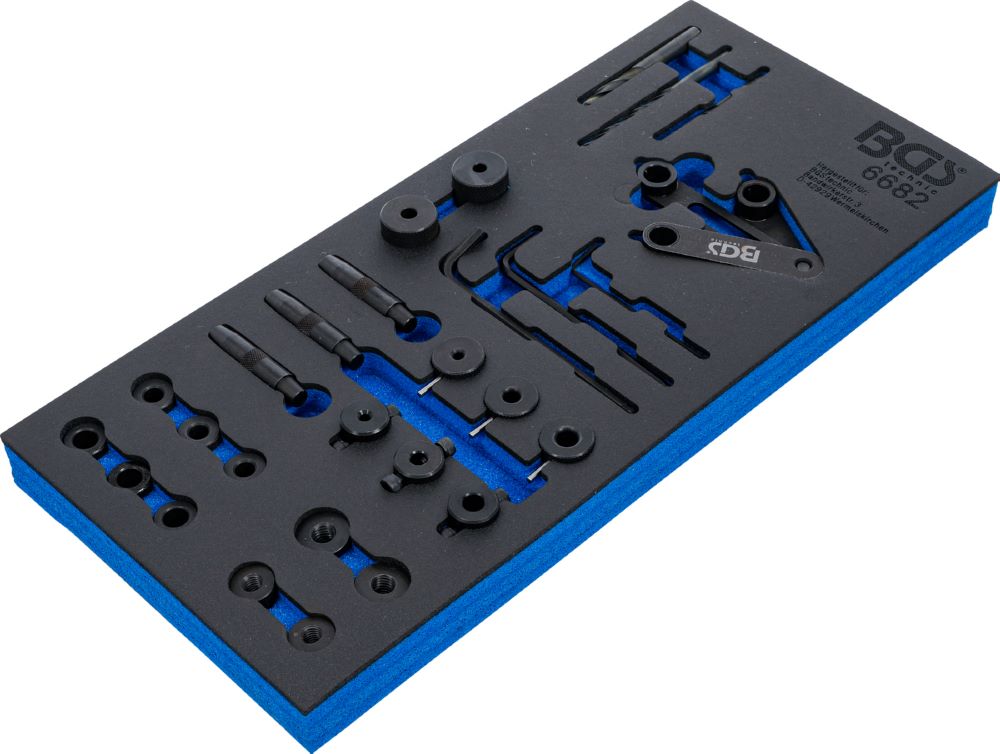 Produktbild BGS Werkstattwageneinlage 1/3 Zylinderkopf Bohrlehren Werkzeug Satz 28 teilig bild 2