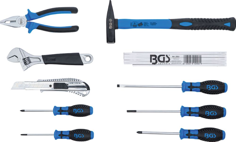 Produktbild Werkzeug Tragekasten Kunststoff mit Werkzeug Sortiment 11 teilig bild 3