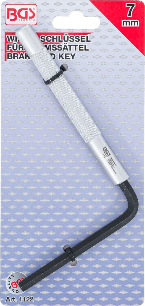 Produktbild BGS Winkelschlüssel für Bremssättel Innensechskant 7 mm bild 4