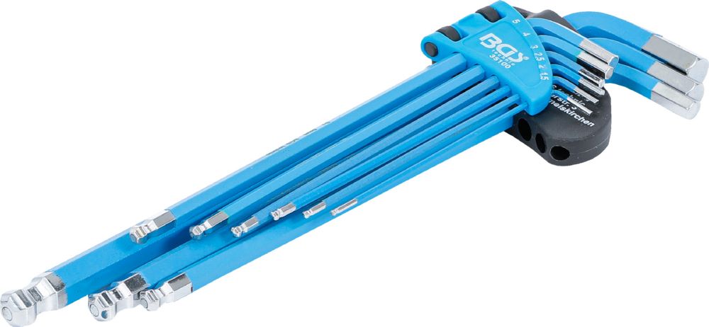 Produktbild BGS Winkelschlüssel Satz 1,5-10 mm 9 teilig extra lang Innensechskant