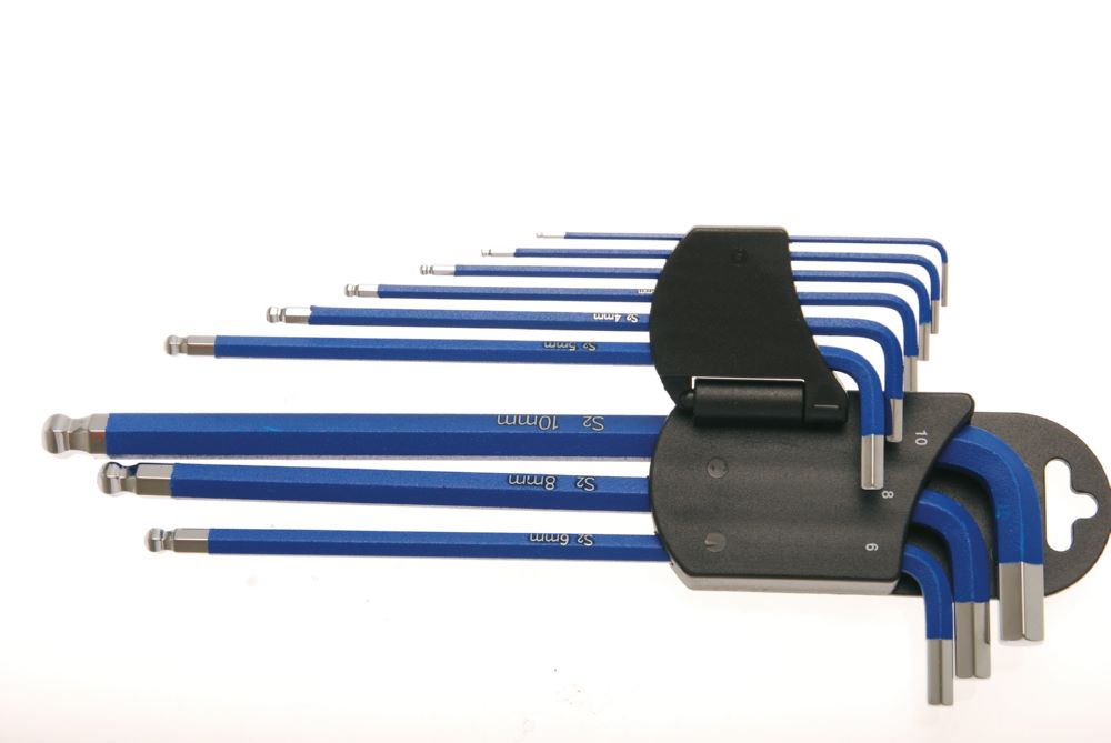 Produktbild BGS Winkelschlüssel Satz 1,5-10 mm 9 teilig extra lang Innensechskant bild 5