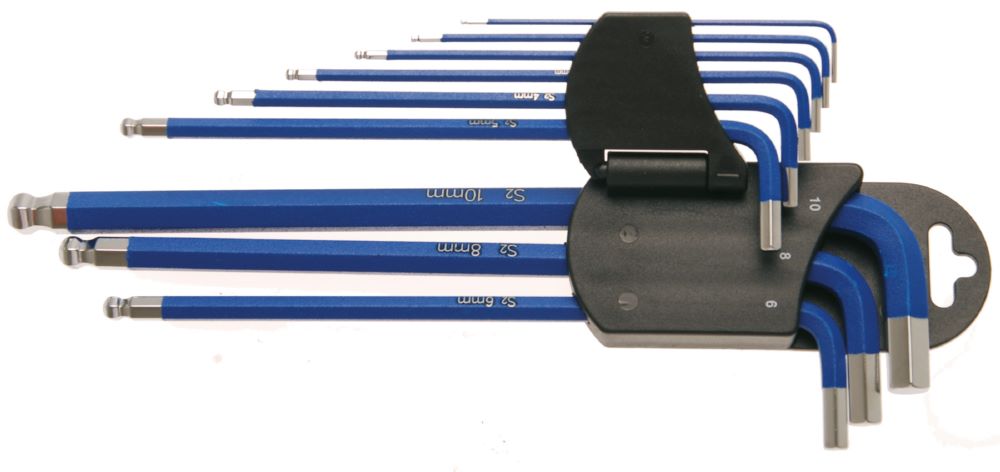 Produktbild BGS Winkelschlüssel Satz 1,5-10 mm 9 teilig extra lang Innensechskant bild 6