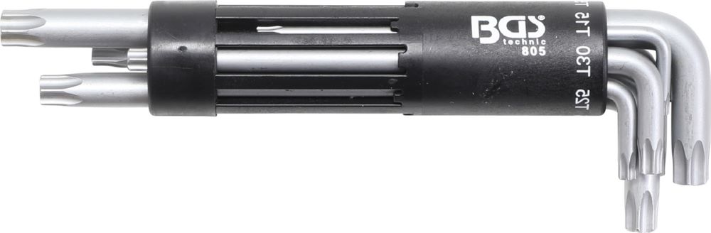 Produktbild BGS Winkelschlüssel Satz T10 - T50 8 teilig extra Lang