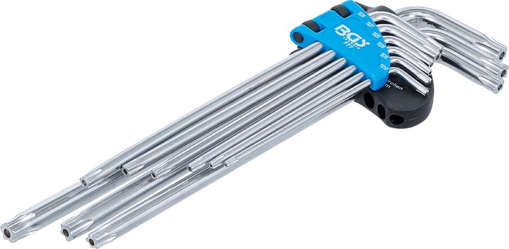 Produktbild BGS Winkelschlüssel Satz TS10 - TS50 extra lang TS-Profil 9 teilig