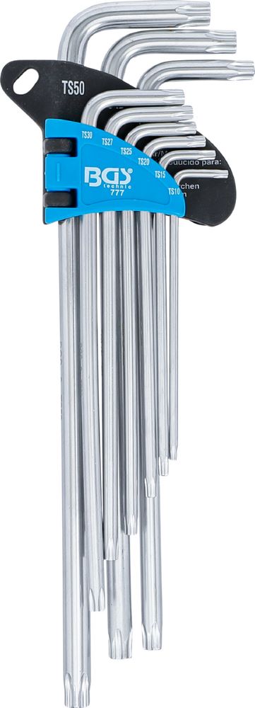 Produktbild BGS Winkelschlüssel Satz TS10 - TS50 extra lang TS-Profil 9 teilig bild 2
