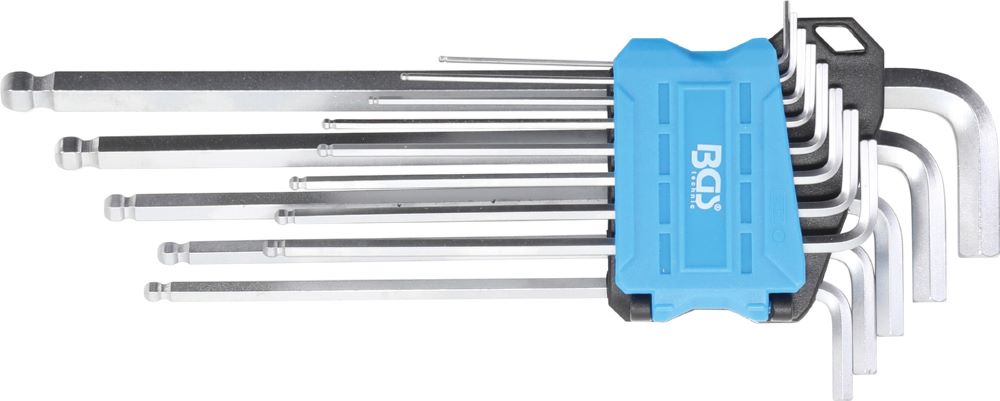 Produktbild BGS Winkelschlüssel Satz 0,05 Zoll - 3/8 Zoll 13 teilig extra lang Innensechskant
