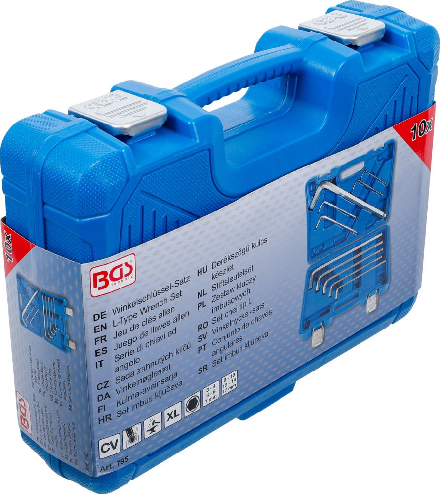 Produktbild BGS Winkelschlüssel Satz Max Innensechskant 3 - 17 mm 10 teilig bild 6