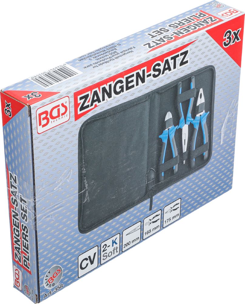 Produktbild BGS Zangen Satz 3 teilig Blau bild 6