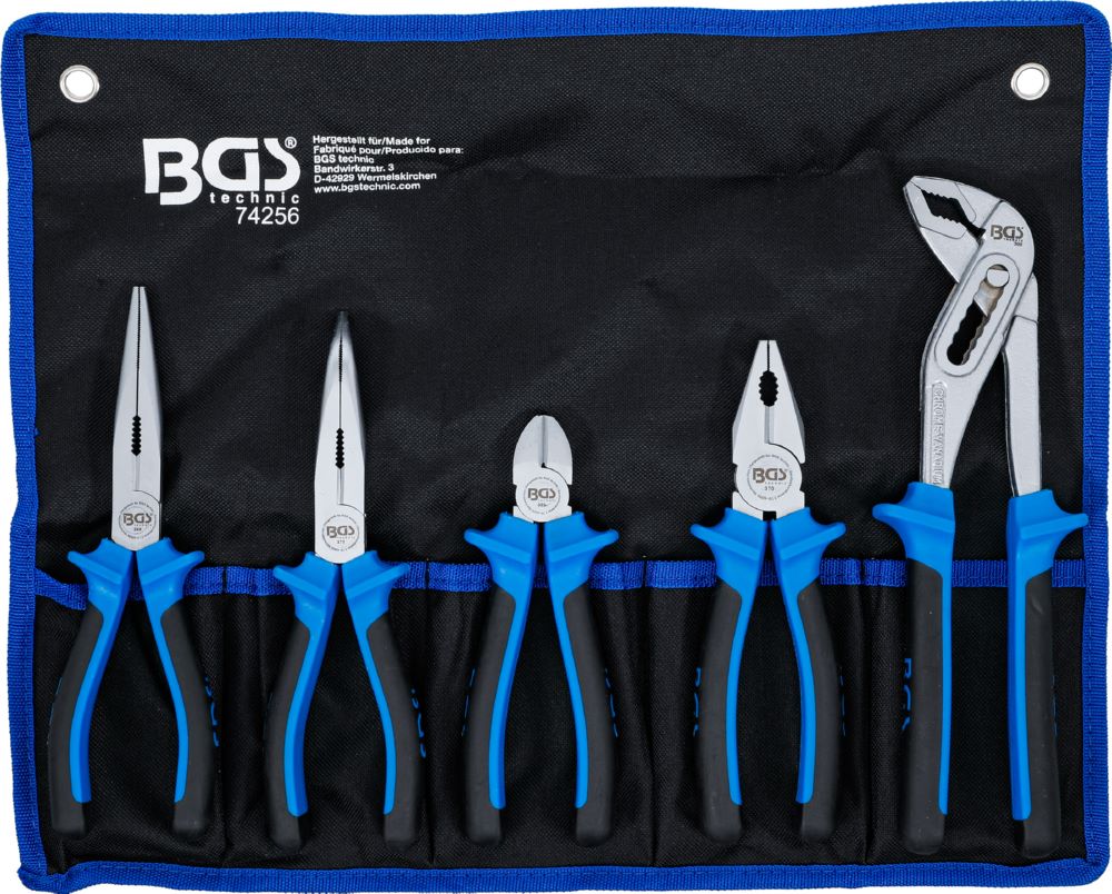 Produktbild BGS Zangen Satz 5 teilig Blau
