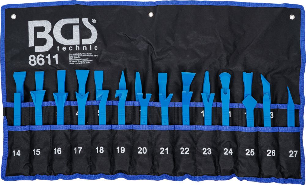 Produktbild BGS Zierleistenkeil Schaber Satz 27 teilig bild 6