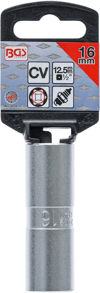 Produktbild BGS Zündkerzen Einsatz Sechskant Antrieb Innenvierkant 12,5 mm 1/2 Zoll 16 mm bild 3