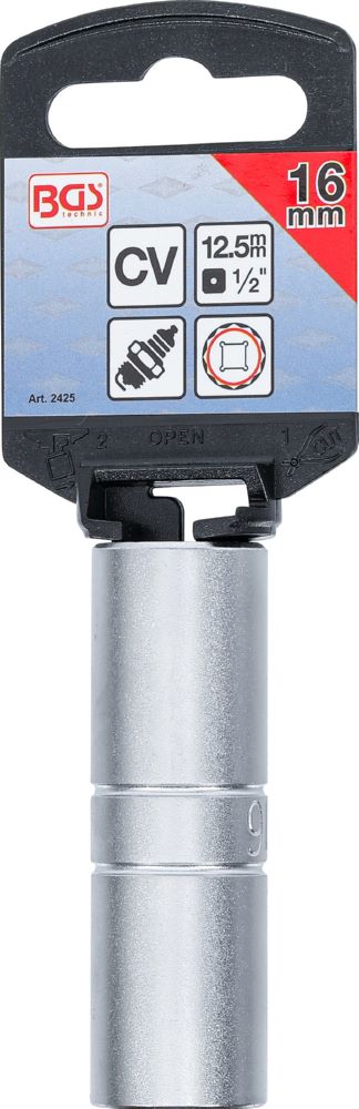 Produktbild BGS Zündkerzen Einsatz Sechskant dünnwandig Antrieb Innenvierkant 12,5 mm 16 mm bild 3