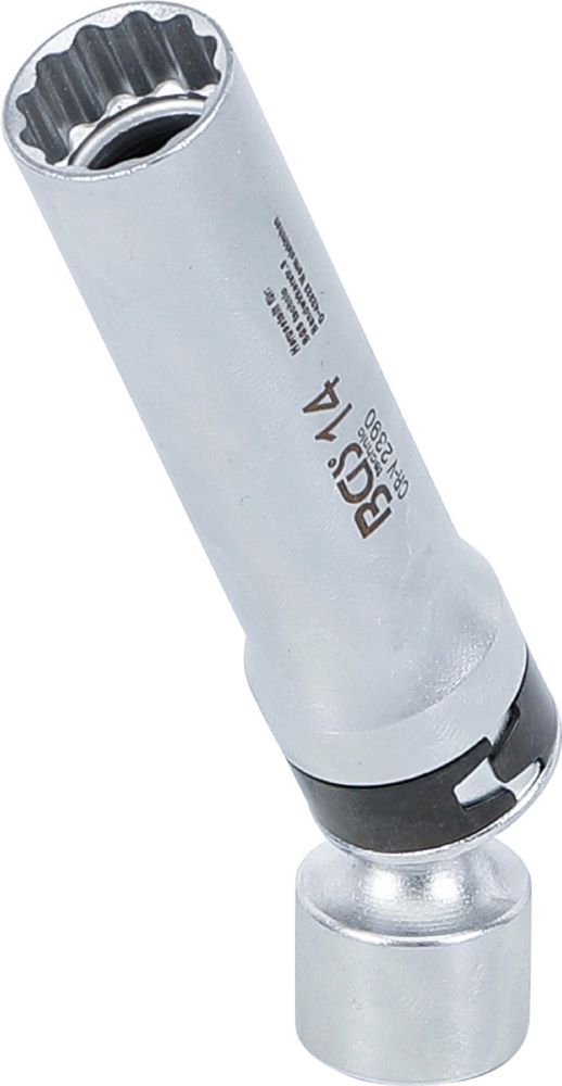 Produktbild BGS Zündkerzen Gelenkeinsatz Zwölfkant Haltefeder Antrieb Innenvierkant 10 mm 14 mm bild 2