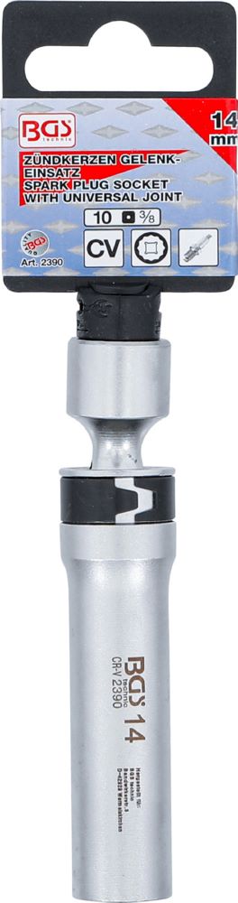 Produktbild BGS Zündkerzen Gelenkeinsatz Zwölfkant Haltefeder Antrieb Innenvierkant 10 mm 14 mm bild 5