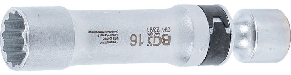 Produktbild BGS Zündkerzen Gelenkeinsatz Zwölfkant Haltefeder Antrieb Innenvierkant 10 mm 16 mm bild 3