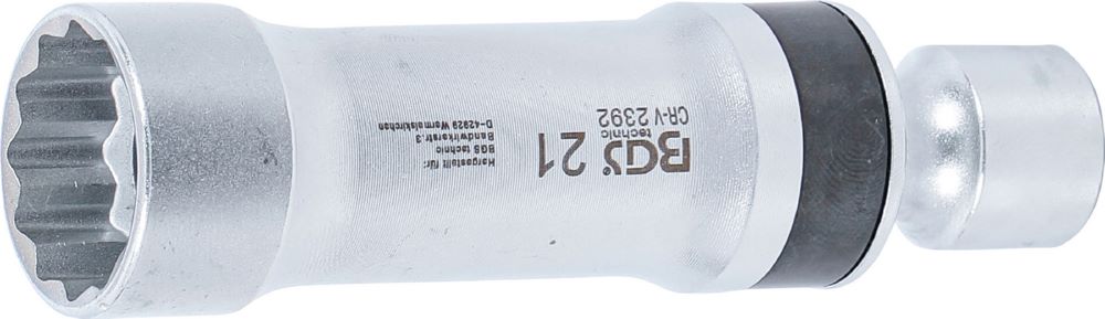 Produktbild BGS Zündkerzen Gelenkeinsatz Zwölfkant Haltefeder Antrieb Innenvierkant 10 mm 21 mm bild 3