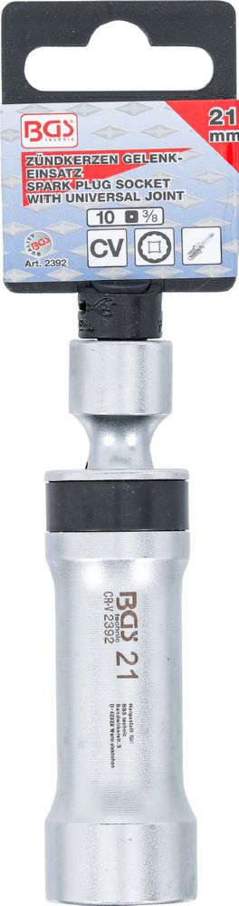 Produktbild BGS Zündkerzen Gelenkeinsatz Zwölfkant Haltefeder Antrieb Innenvierkant 10 mm 21 mm bild 4