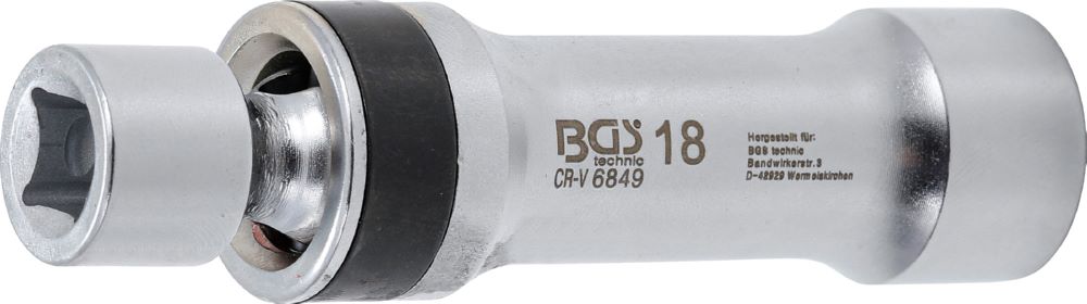 Produktbild BGS Zündkerzen Gelenkeinsatz Zwölfkant Haltefeder Antrieb Innenvierkant 10 mm 18 mm bild 2