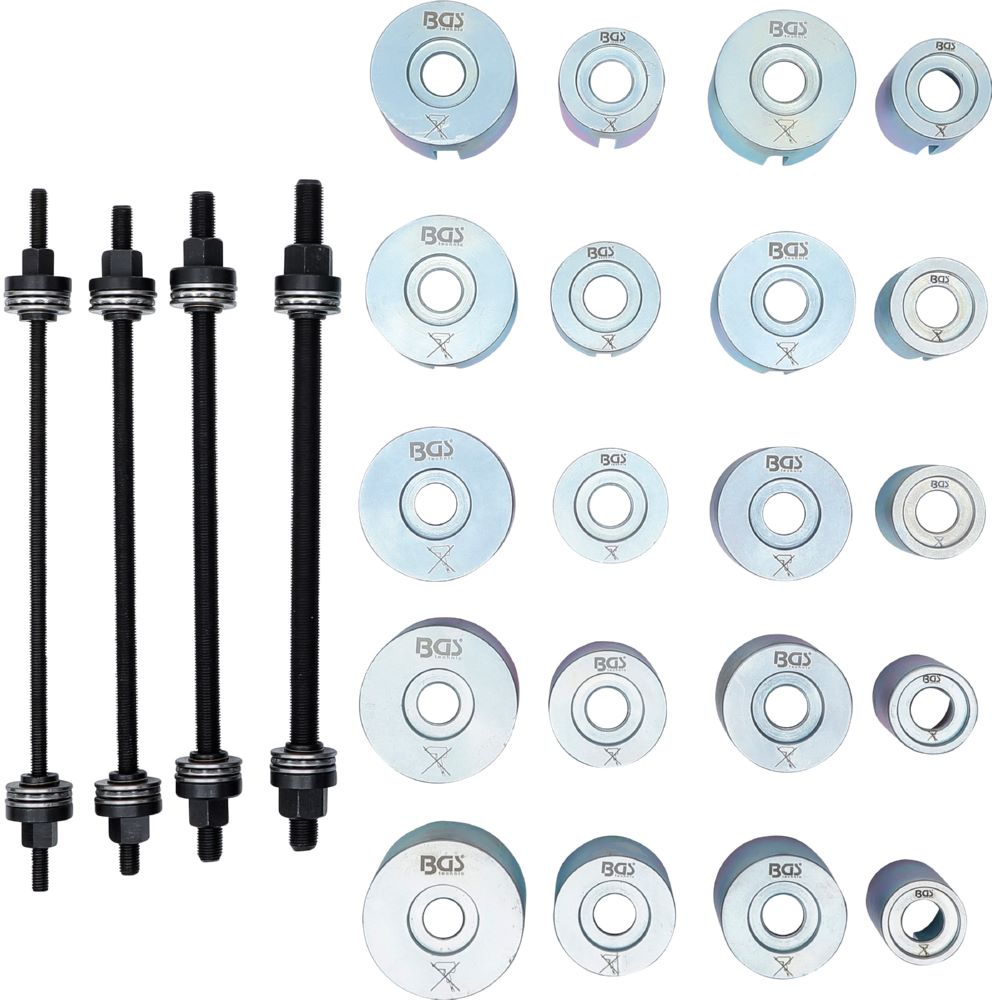Produktbild BGS Zug und Druckhülsen Satz mit 4 Spindeln 24 teilig bild 3