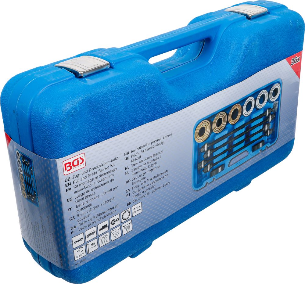 Produktbild BGS Zug und Druckhülsen Satz mit 4 Spindeln 26 teilig bild 6