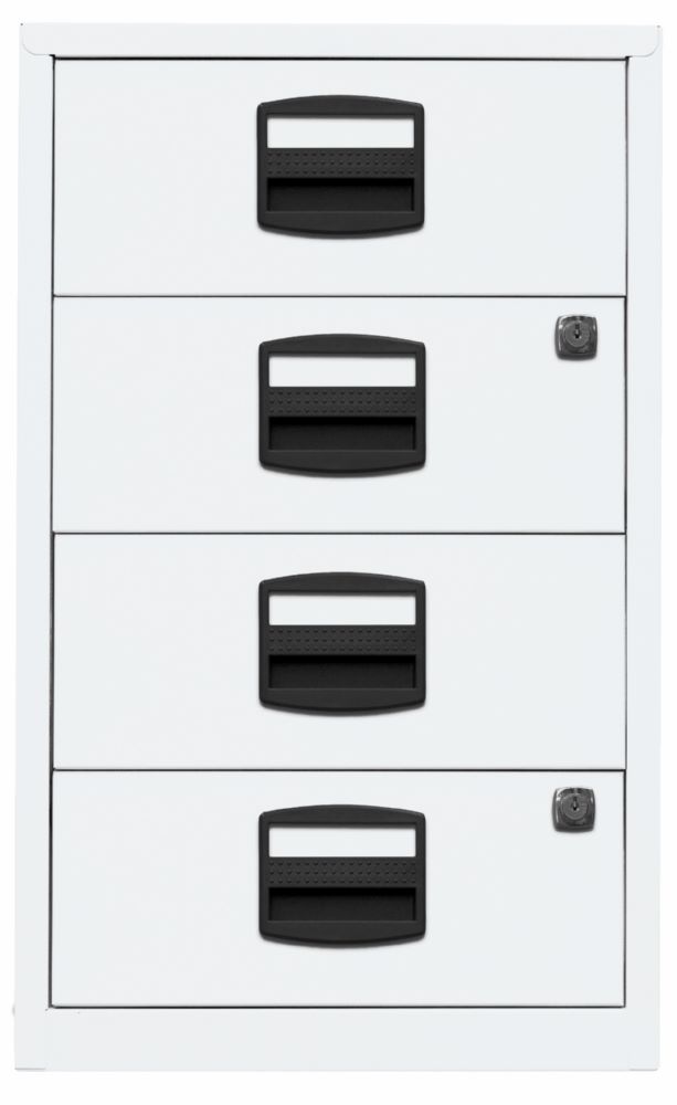 Produktbild Bisley Home Beistellschrank 4 Universalschubladen 672 x 413 x 400 mm weiß