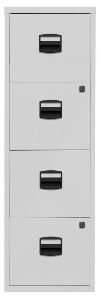 Produktbild Bisley Home Hängeregistraturschrank 4 Schubladen 1321 x 413 mm lichtgrau bild 1