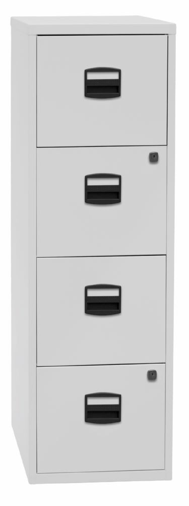 Produktbild Bisley Home Hängeregistraturschrank 4 Schubladen 1321 x 413 mm lichtgrau bild 2