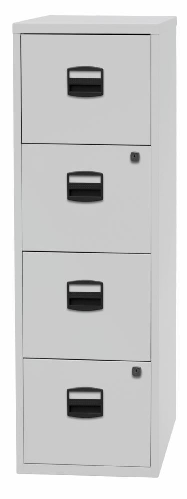 Produktbild Bisley Home Hängeregistraturschrank 4 Schubladen 1321 x 413 mm lichtgrau bild 3