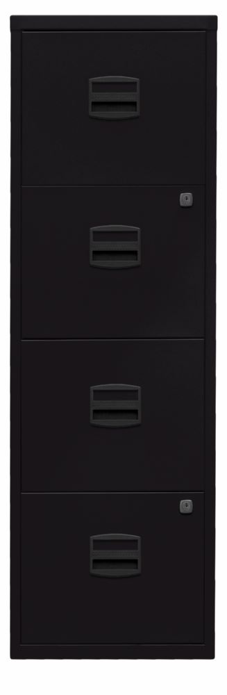 Produktbild Bisley Home Hängeregistraturschrank 4 Schubladen H 1321 mm in schwarz bild 1