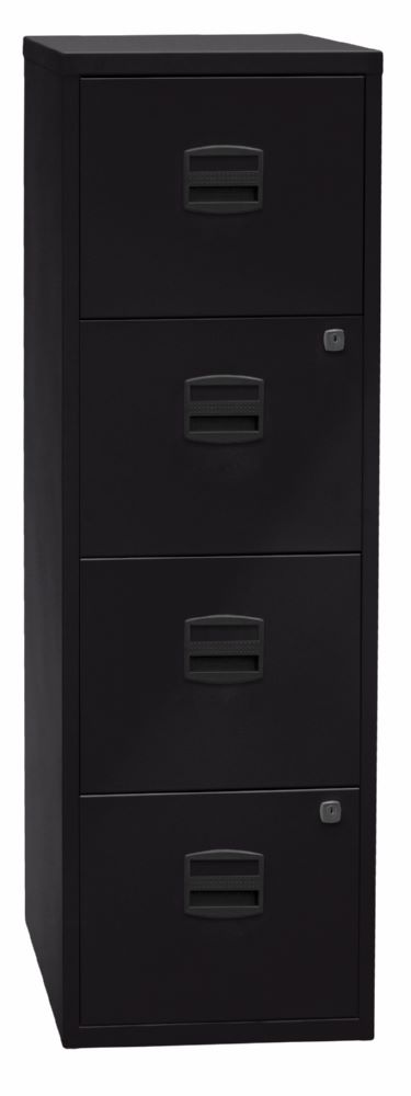 Produktbild Bisley Home Hängeregistraturschrank 4 Schubladen H 1321 mm in schwarz bild 2