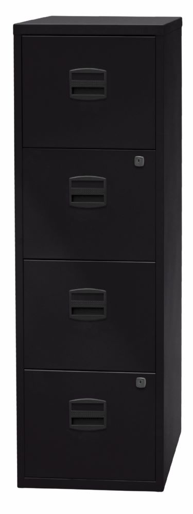 Produktbild Bisley Home Hängeregistraturschrank 4 Schubladen H 1321 mm in schwarz bild 3