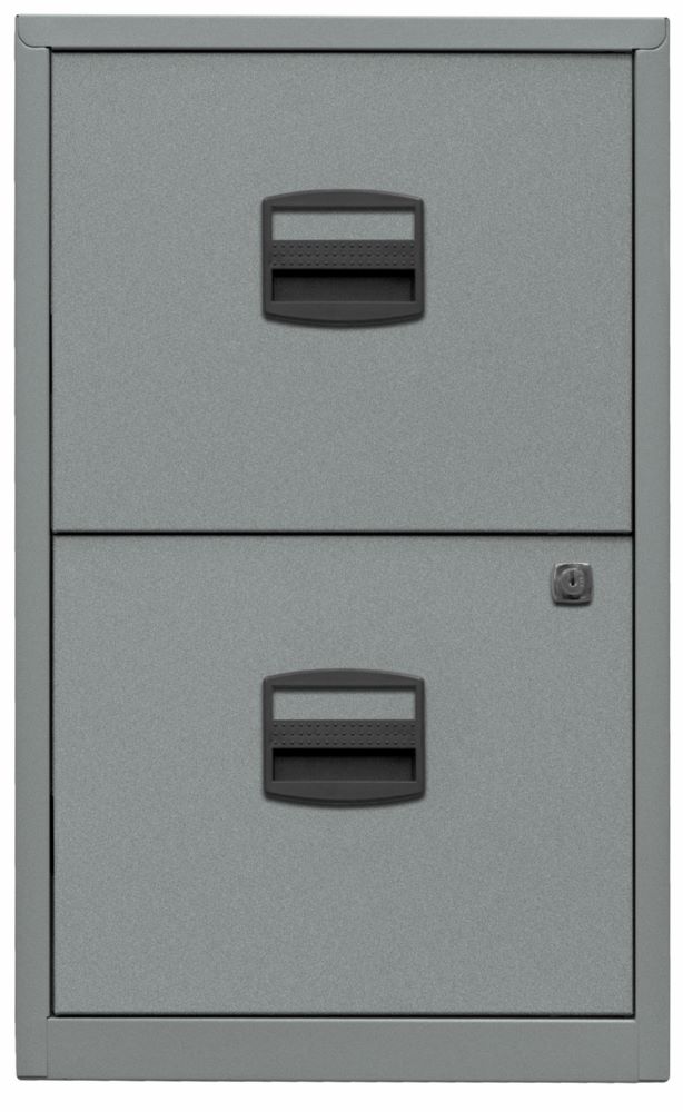 Produktbild Bisley Home Hängeregistraturschrank PF 2 Schubladen H 672 mm silber bild 1