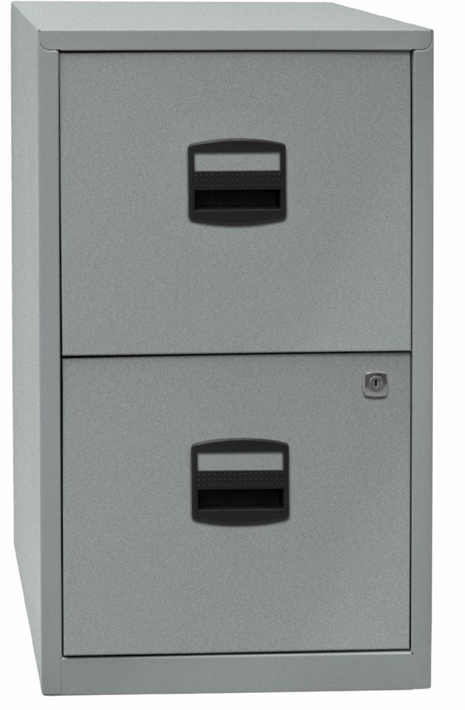 Produktbild Bisley Home Hängeregistraturschrank PF 2 Schubladen H 672 mm silber bild 2