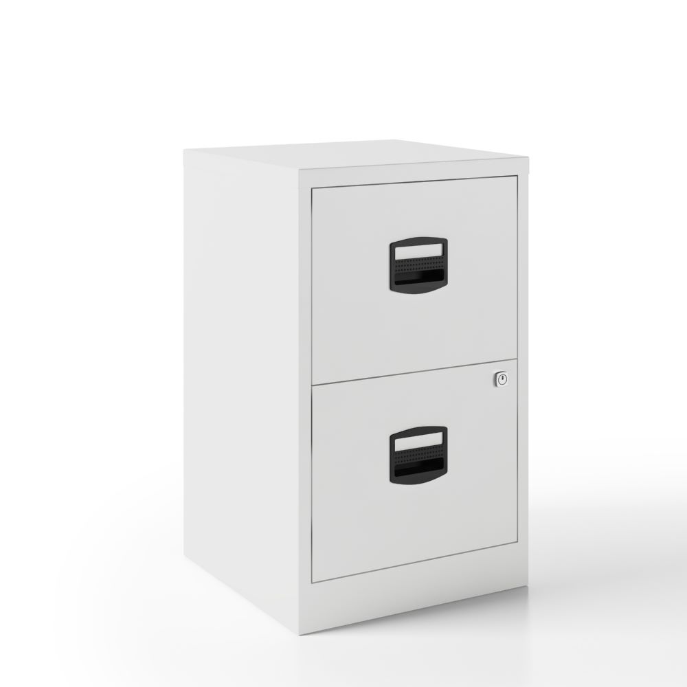 Produktbild Bisley Home Hängeregistraturschrank PFA 2 Schubladen 672 x 413 x 400 mm verkehrsweiß bild 2