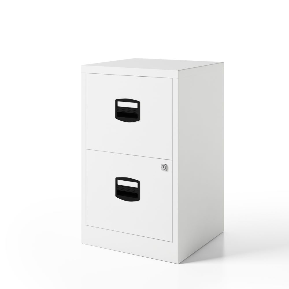 Produktbild Bisley Home Hängeregistraturschrank PFA 2 Schubladen 672 x 413 x 400 mm verkehrsweiß bild 3