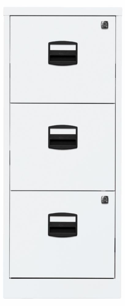 Produktbild Bisley Home Hängeregistraturschrank 3 Schubladen H 1015 mm verkehrsweiß
