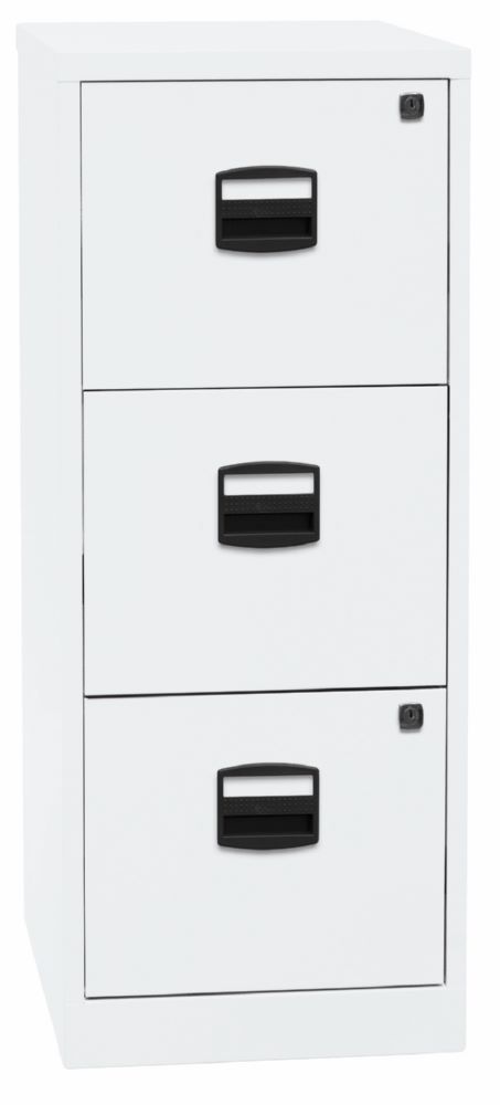 Produktbild Bisley Home Hängeregistraturschrank 3 Schubladen H 1015 mm verkehrsweiß bild 2