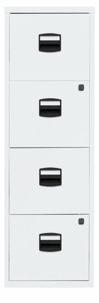 Produktbild Bisley Home Hängeregistraturschrank 4 Schubladen 1321 x 413 mm verkehrsweiß