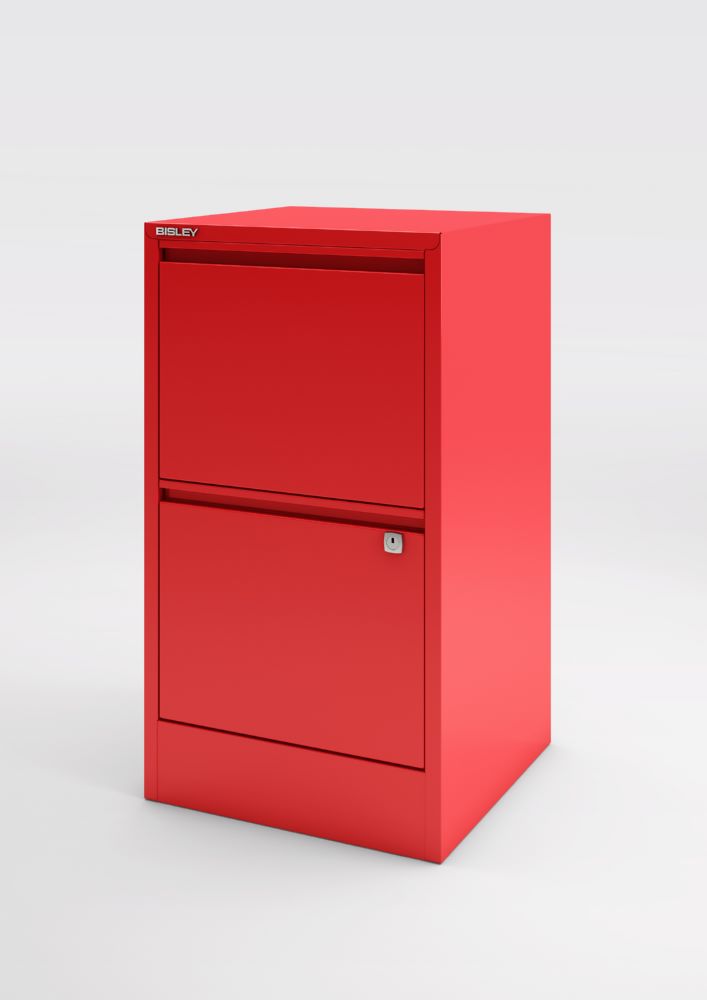 Produktbild Bisley Home Aktenschrank Home Filer 2 Schubladen 672 x 413 mm kardinalrot bild 3