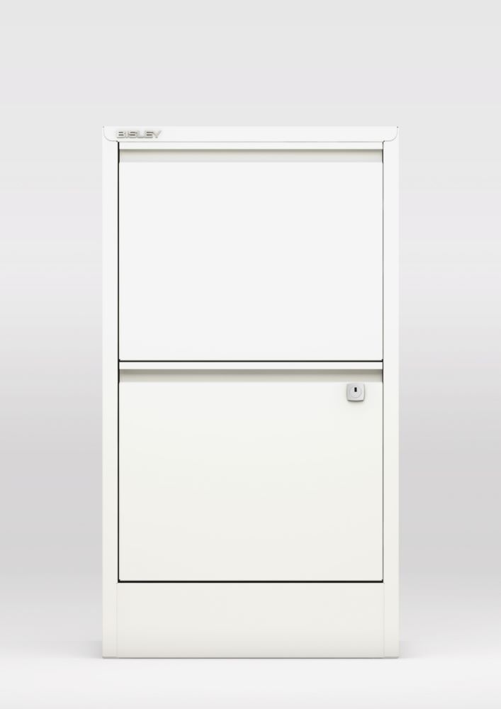 Produktbild Bisley Home Aktenschrank Home Filer 2 Schubladen 672 x 413 mm verkehrsweiß