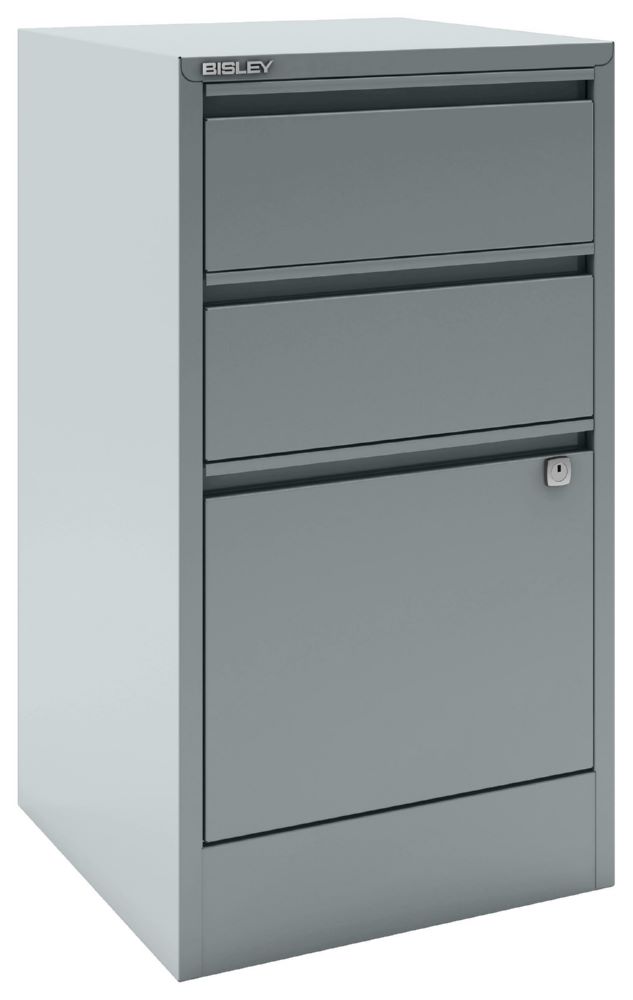 Produktbild Bisley Home Aktenschrank Home Filer 3 Schubladen B 413 x H 672 mm silber bild 2