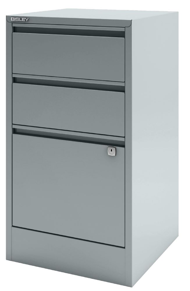 Produktbild Bisley Home Aktenschrank Home Filer 3 Schubladen B 413 x H 672 mm silber bild 3