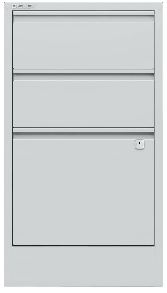 Produktbild Bisley Home Aktenschrank Home Filer 3 Schubladen 672 x 413 mm lichtgrau bild 1