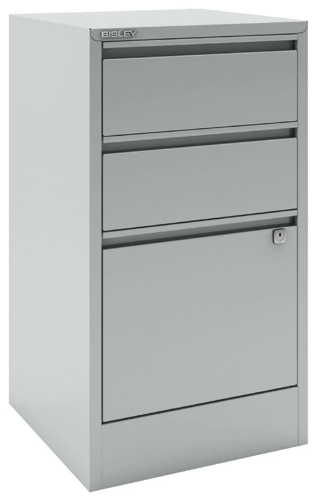 Produktbild Bisley Home Aktenschrank Home Filer 3 Schubladen 672 x 413 mm lichtgrau bild 2