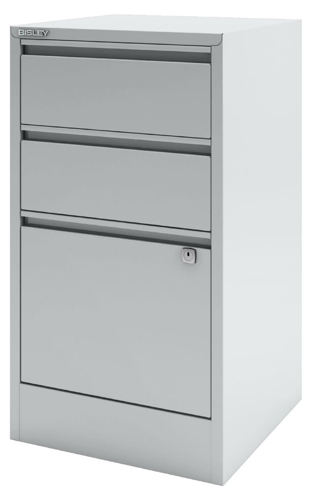 Produktbild Bisley Home Aktenschrank Home Filer 3 Schubladen 672 x 413 mm lichtgrau bild 3