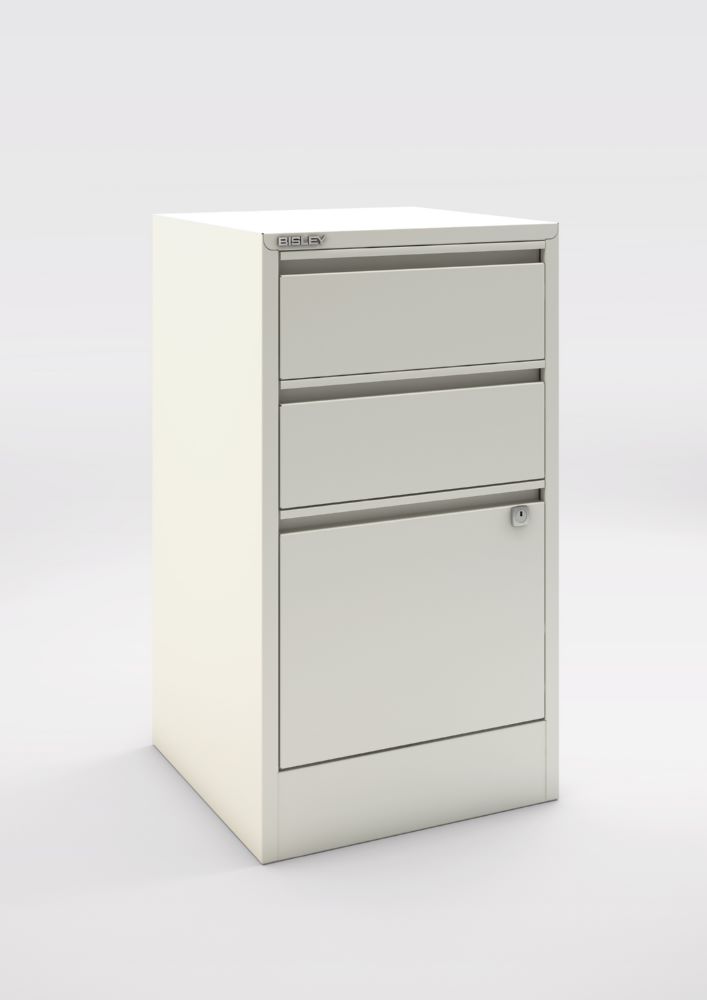 Produktbild Bisley Home Aktenschrank Home Filer 3 Schubladen 672 x 413 mm verkehrsweiß bild 2