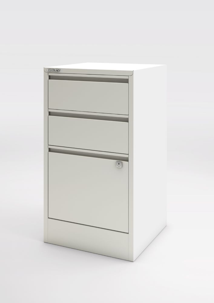 Produktbild Bisley Home Aktenschrank Home Filer 3 Schubladen 672 x 413 mm verkehrsweiß bild 3