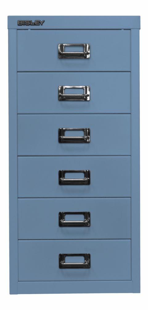 Produktbild Bisley Home Schubladenschrank 29er Serie H 590 mm 6 Schubladen blau