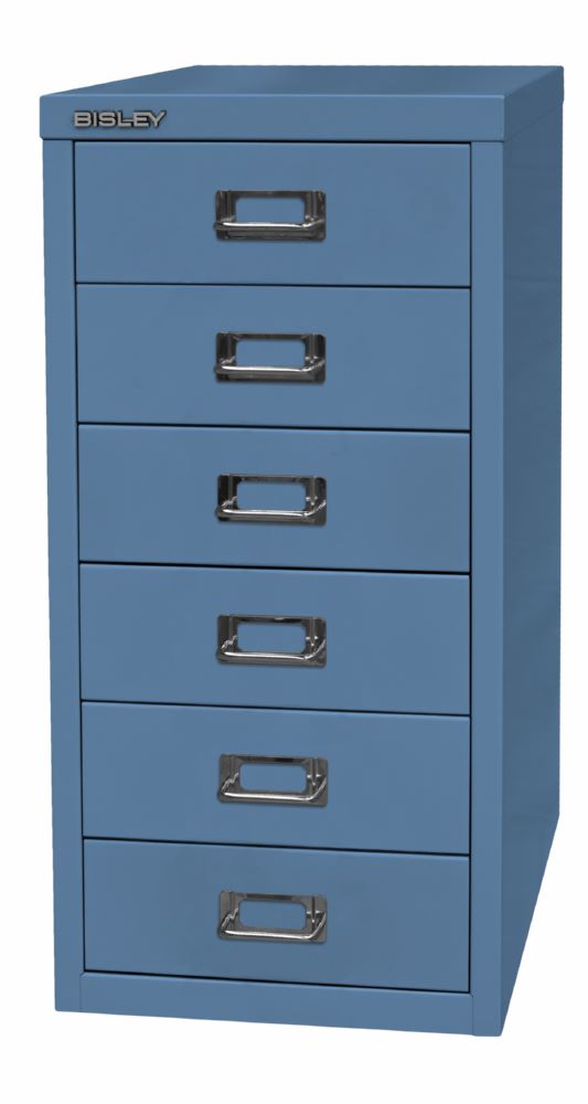 Produktbild Bisley Home Schubladenschrank 29er Serie H 590 mm 6 Schubladen blau bild 3